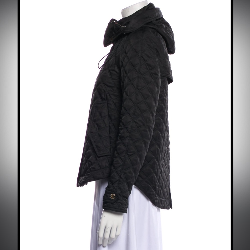 Burberry Black Quilted Hooded Jacket - Picture 12 of 15